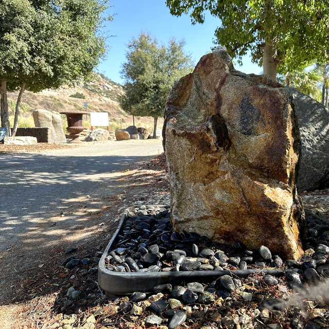 Copper Canyon Natural Boulder Fountain for sale at landscape rock store